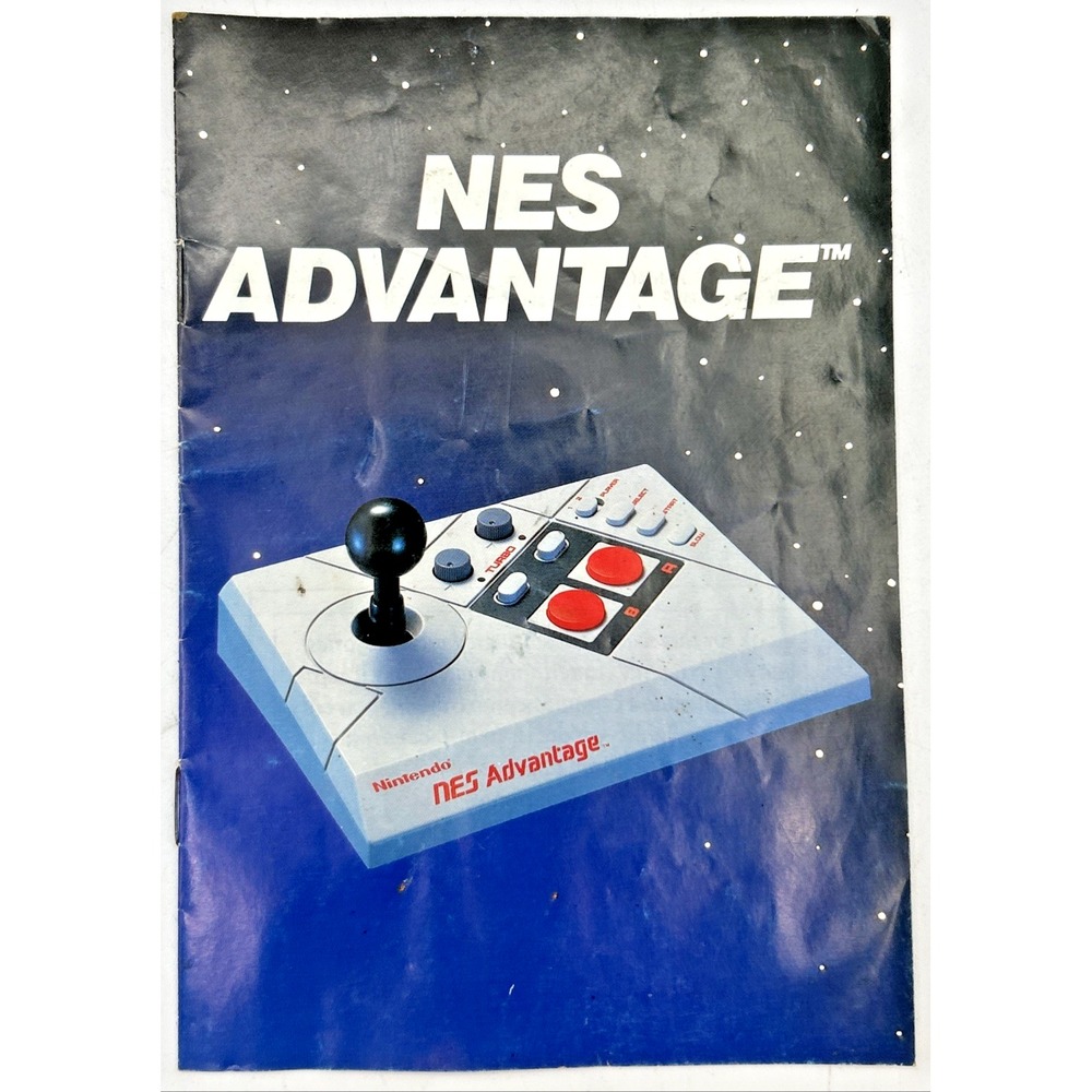 NINTENDO 87' NES Advantage Fight Arcade Stick Instructional Manual See Photo